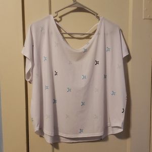 NWT Orangetheory fitness white crop top